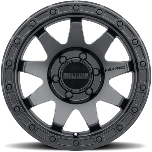 Black Method Race Wheels 317 Wheel with Matte (17 x 9. inches /6 x 5 mm, -12 mm Offset)