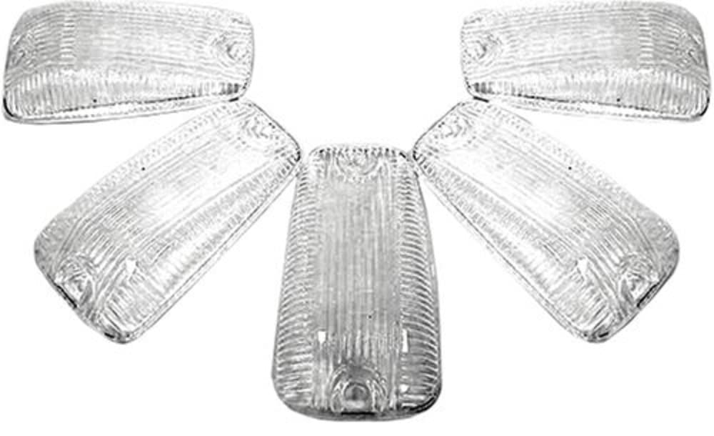 Recon Clear Cab Roof Lights 264159CL 1988-2002 Chevy & GMC CK Series Heavy-Duty (5-Piece Set)