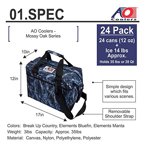 Backpack Cooler AO Coolers, Mossy Oak, 18-Pack