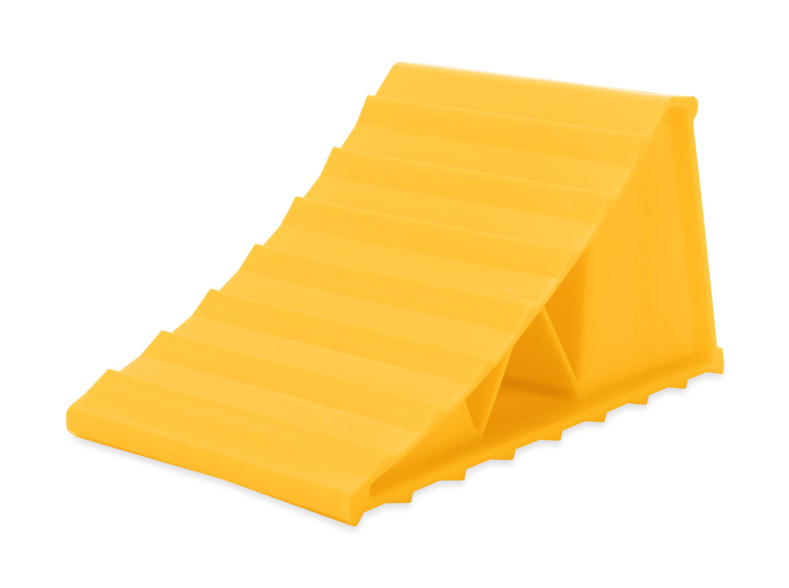 Wheel Chock Camco 44432 Without Rope, Helps Keep Your Trailer or RV in Place (Pack of 1), Yellow
