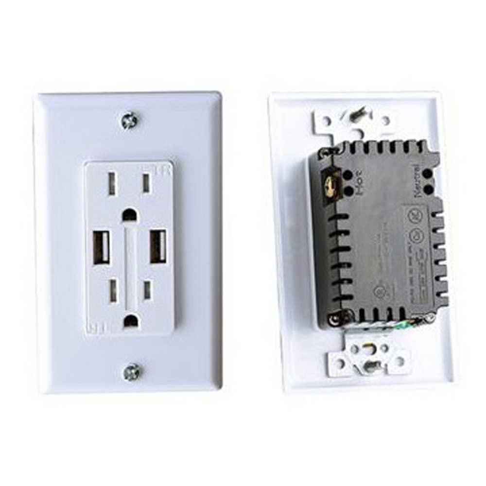 AC 50 Amp RV Designer Flush Receptacle, in Plate