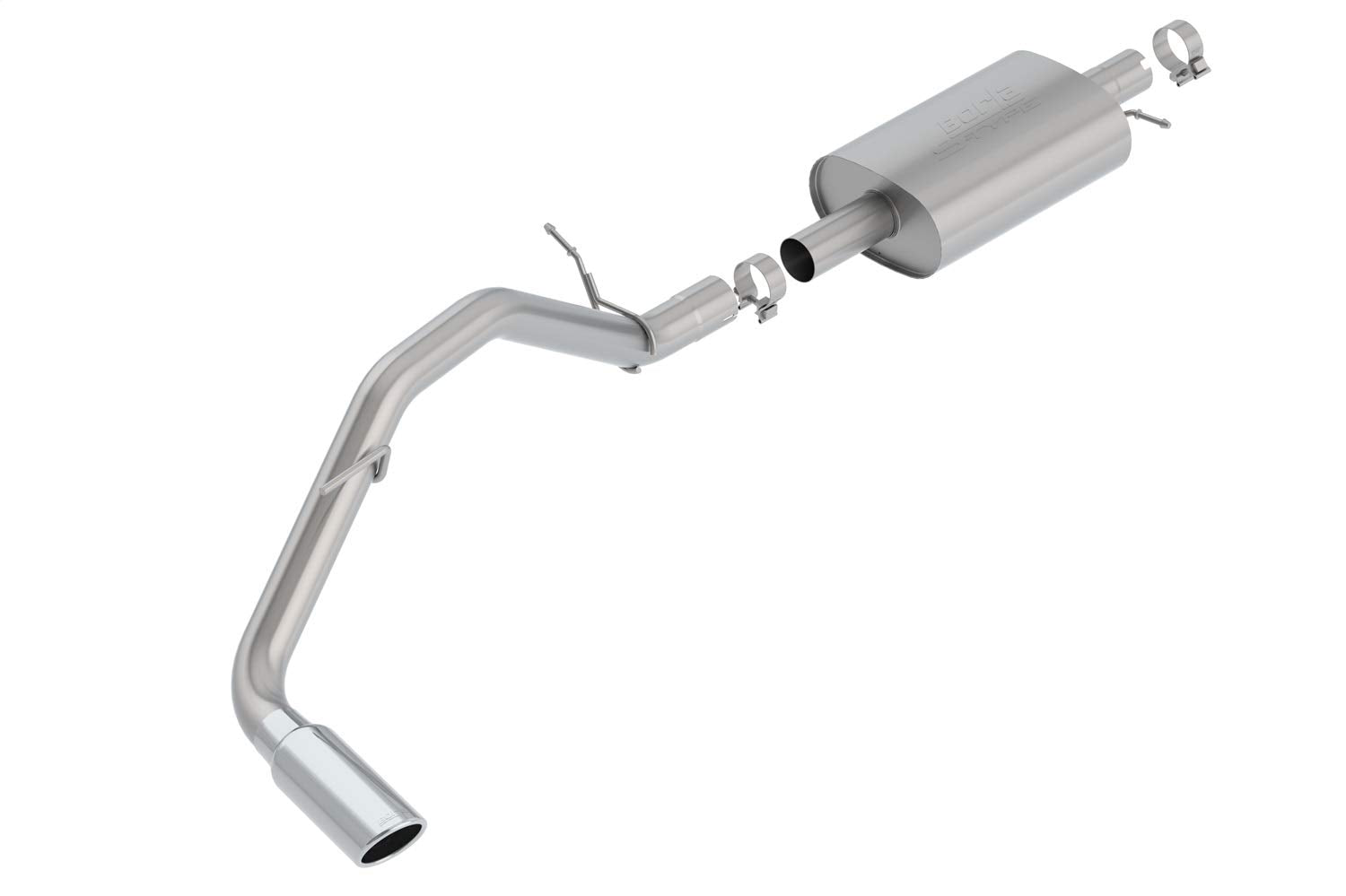 BORLA Cat-Back 140788 System for 2019-2023 Ford Ranger 2.3L 4 Cyl. Auto. Trans.2 & 4 Wheel Drive SuperCab (Ext.) Cab With Std. Bed (6') 126.8" WB/SuperCrew (Crew) Cab With Short Bed (5') 126.8" WB.