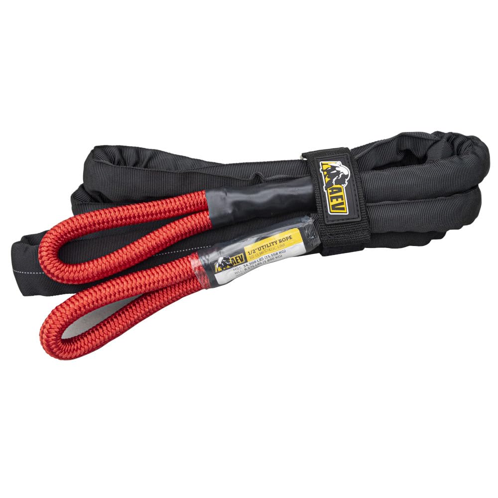 Full-Size AEV ½ x 10' Utility Recovery Rope - MBS:34,300 LBS