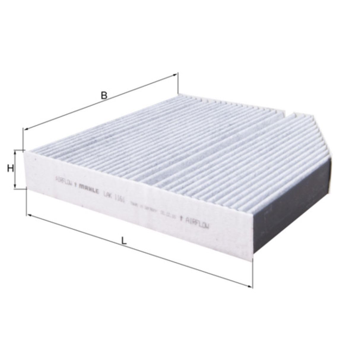 MAHLE Cabin air filter LAK 1161 - carbon activated - with odor protection