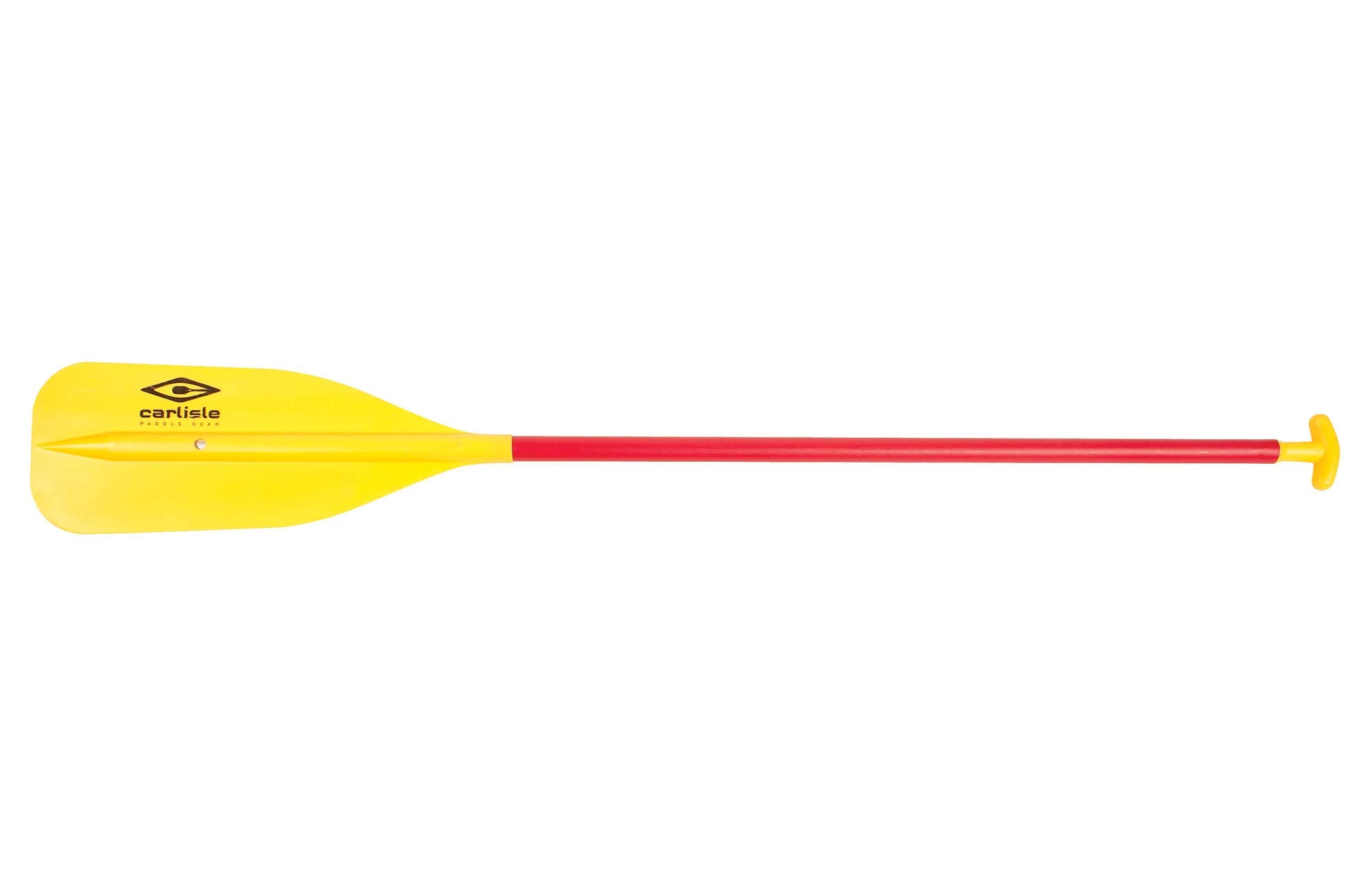 Standard Carlisle Canoe Paddle with Polypropylene Blade and Aluminum Shaft (Yellow and Red, 60 Inches)