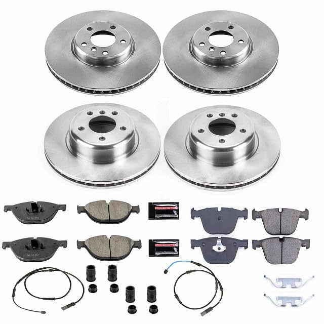 Power Stop KOE6027 Replacement Brake Kit-OE Front and Rear Brake Rotors & Ceramic Pads