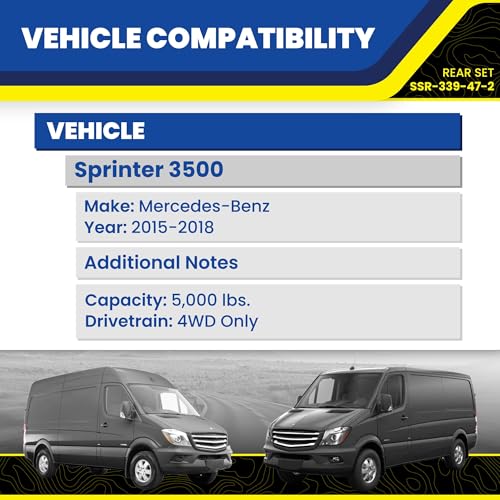 SumoSprings Rear for Mercedes-Benz Sprinter 3500 4WD, Black | SuperSprings SSR-339-47-2