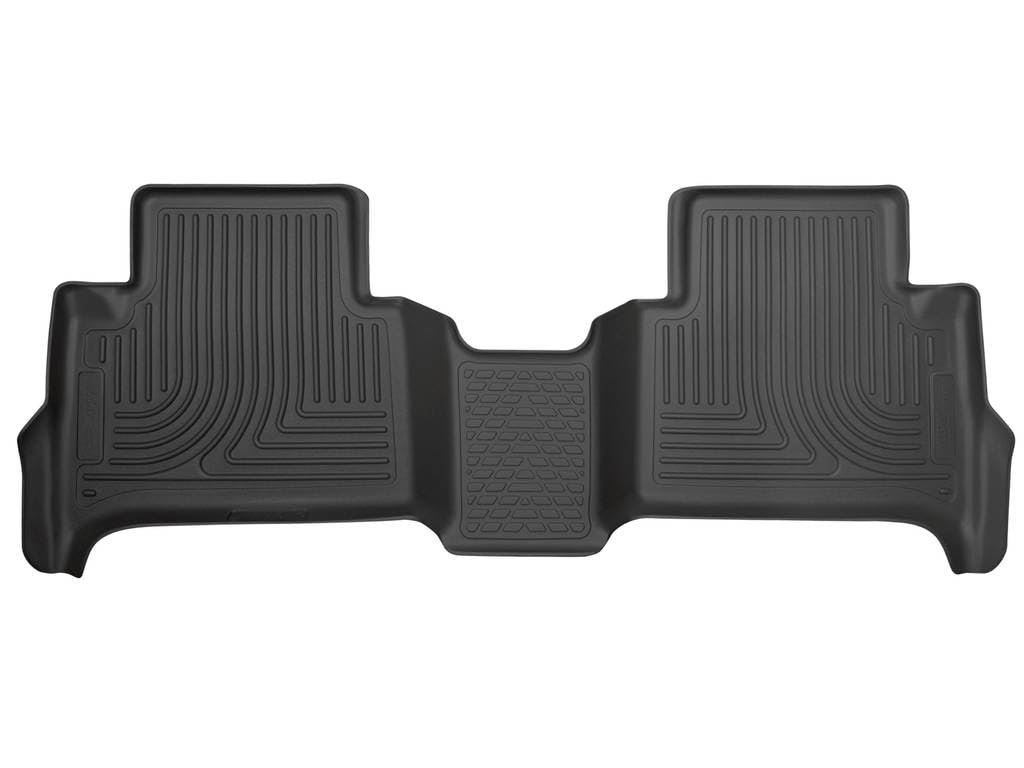 Weatherbeater Husky Liners Floor Mats | Fits 2015-2022 Chevrolet Colorado & GMC Canyon, Crew CAB ONLY | 2nd Row, 1-pc Black - 19111