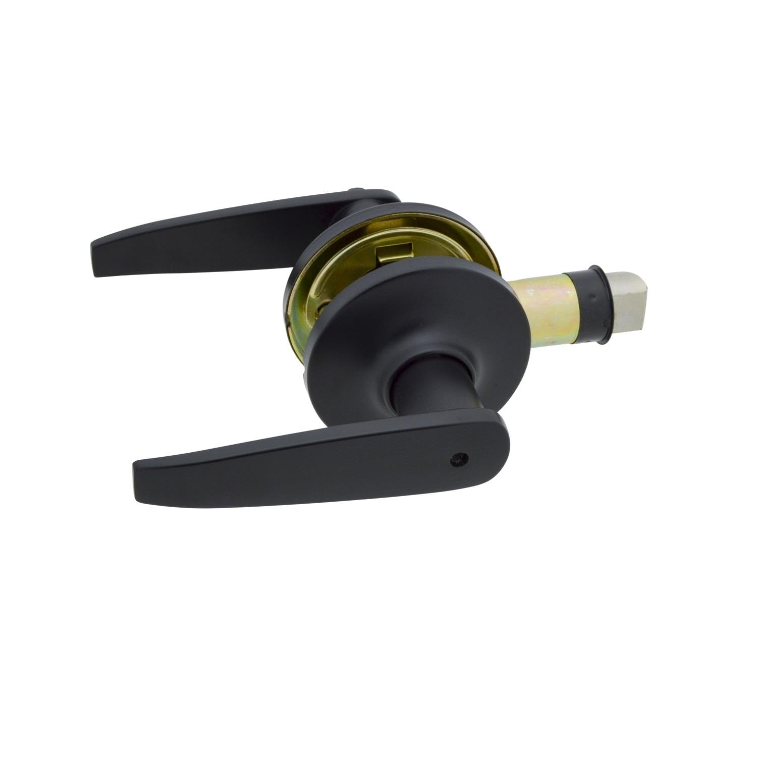 RV Interior Locking Lever Style Global Link Door Knob, Matte Black