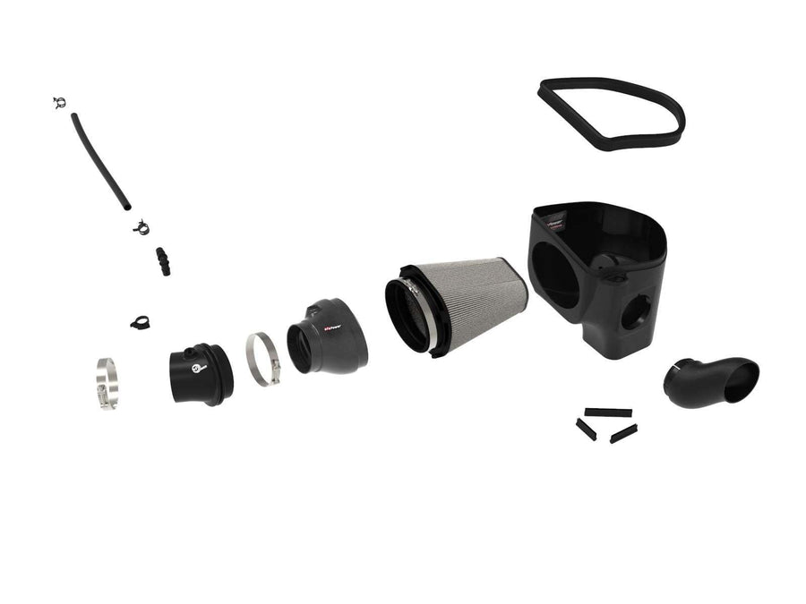 Track Series aFe POWER Intake System w/Pro DRY S Filter, #57-10001D, Carbon Fiber