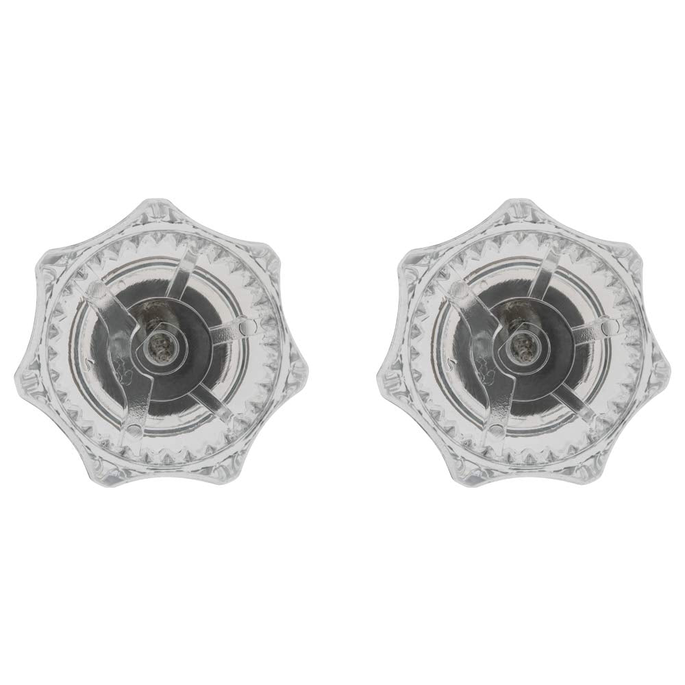 Dura Faucet RV Replacement Hot and Cold Crystal Acrylic Faucet Knobs for DF-RKA Faucet