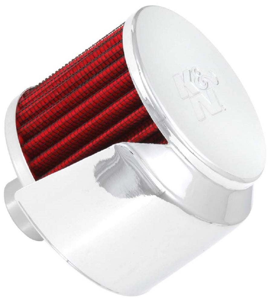 K&N Air Filter/Breather Vent: High Performance, Premium, Washable, Replacement Engine Filter: Filter Height: 2.5 in, Flange Length: 1 in, Shape: Breather, 62-1520