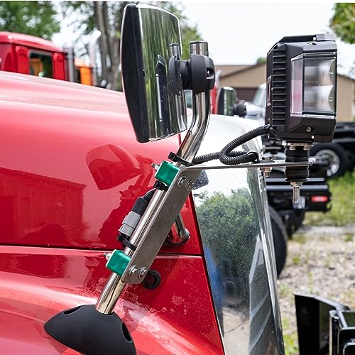 Buyers Products Mirror Mount PLB15SS Plow Light Bracket Kit for International Harvester HV 507 Series, Stainless Steel Construction, Mount Easily, International Harvester HV 507 Accessories