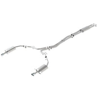 10-17 Ford Racing Taurus Sho Cat-Back Touring Exhaust System - Chrome Tips