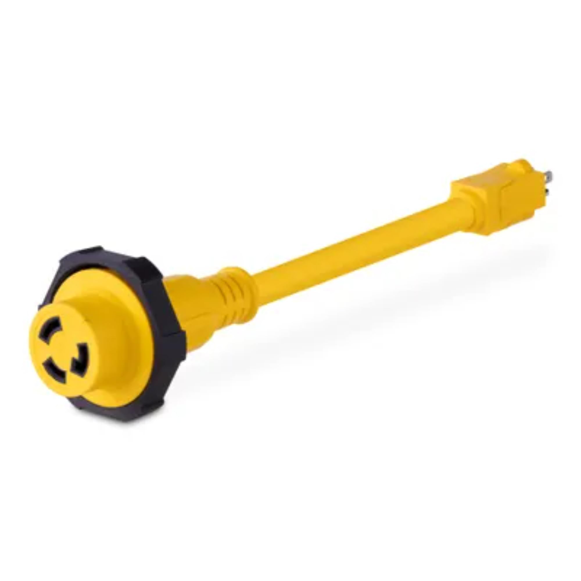 AC12480 Sierra Pigtail Adapter, 15A 125V (5-15P) Male Straight Blade to 30A 125V (L5-30R) Female Locking