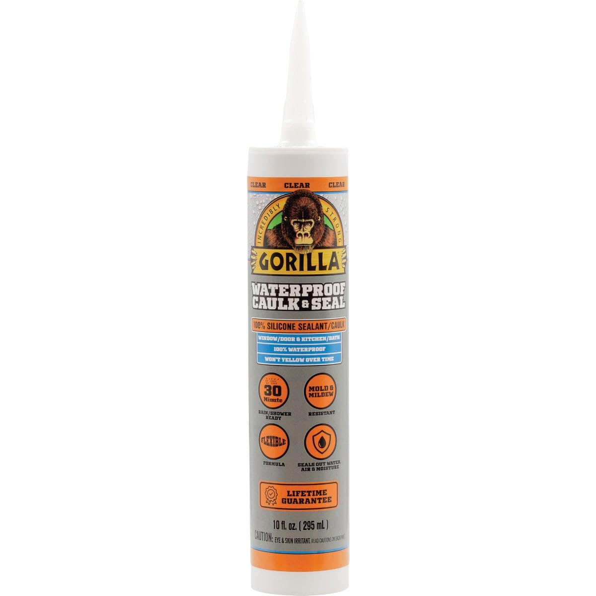 10 Oz. Clear Gorilla Caulk & Seal - 1 Each
