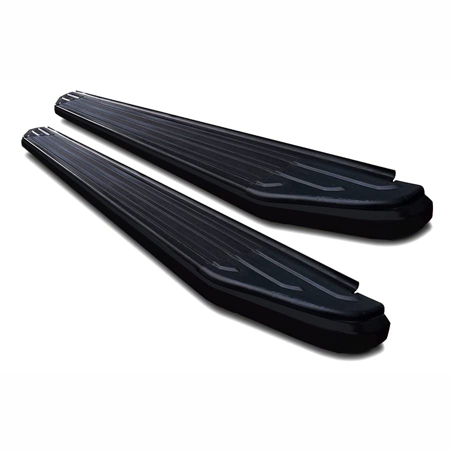 Peerless Black Horse Running Boards Compatible with 2005-2023 Toyota Tacoma-PR-T579BK Black