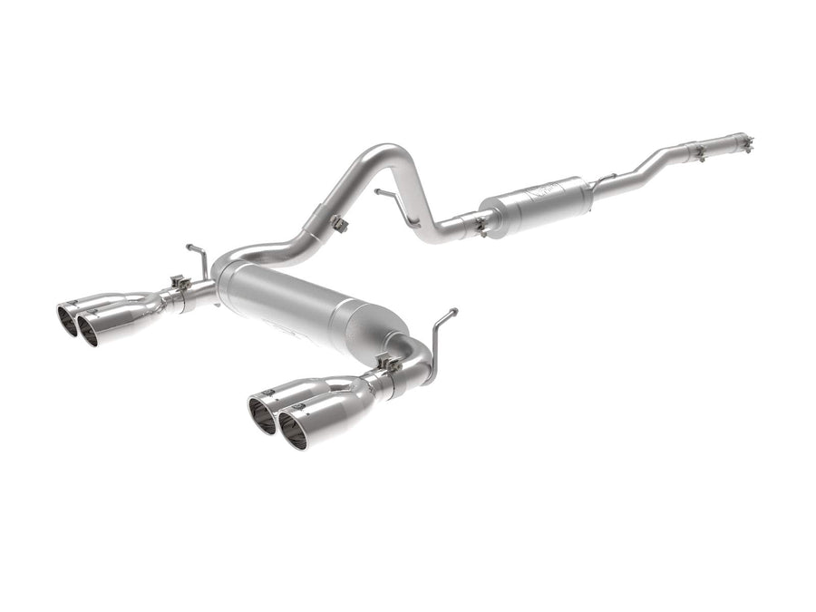 Vulcan Series aFe Power 2-1/2 IN 304 Stainless Steel Cat-Back Exhaust System Polished