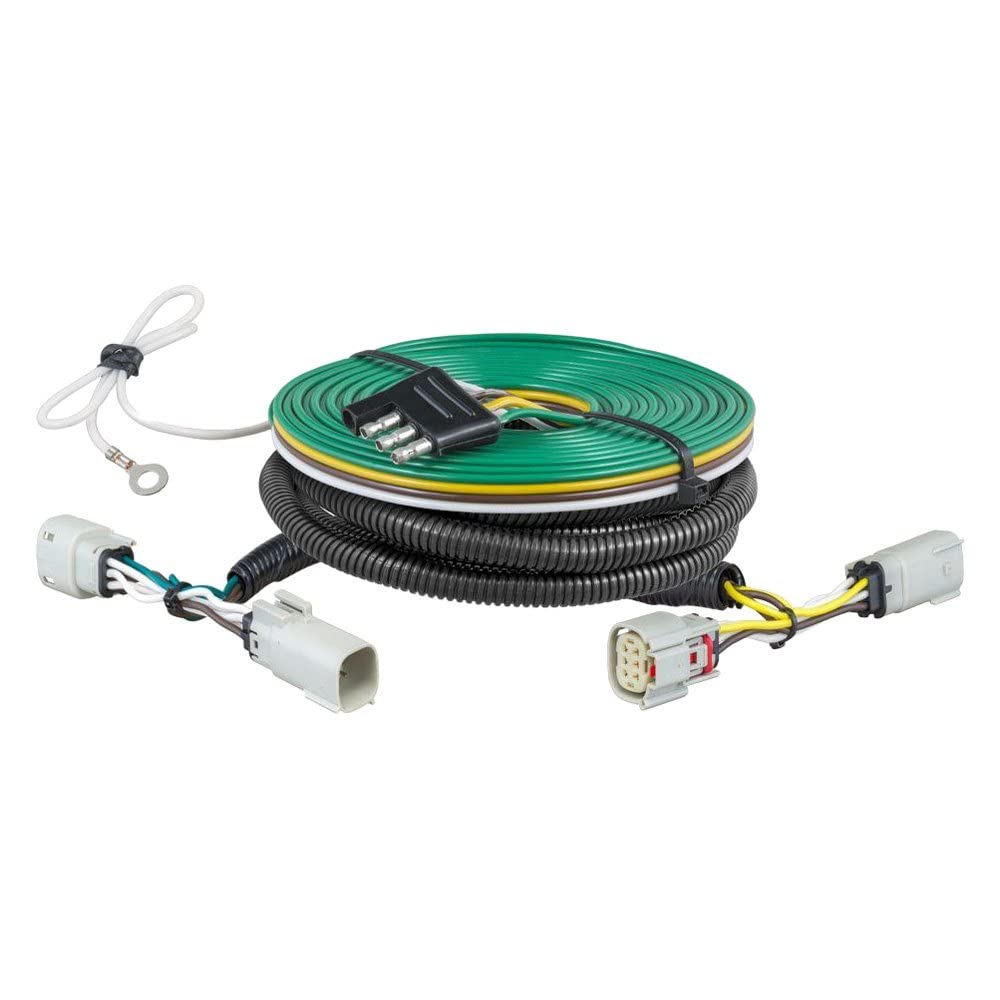 CURT 58992 RV Wiring Harness for Custom Towed-Vehicle Dinghy Towing, Fits Select Ford Bronco