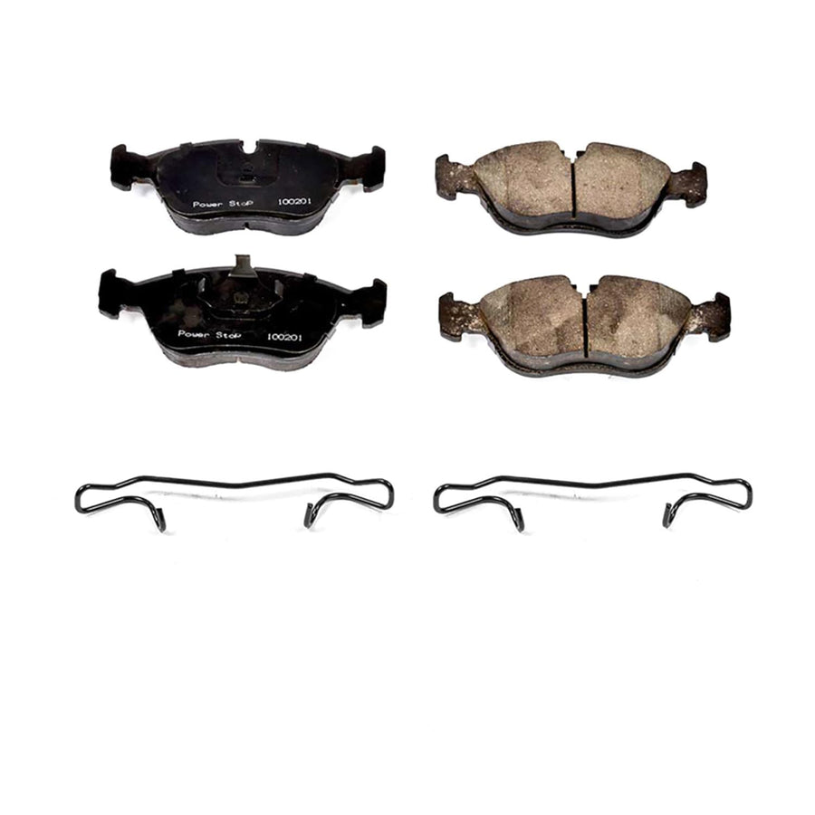 Power Stop Front Brake Kit For 850 Volvo 1993-97 |C70 1998-04 |S70 1998-00 |V70 1998-00 - Ceramic Brake Pads With Installation Hardware, 17-618