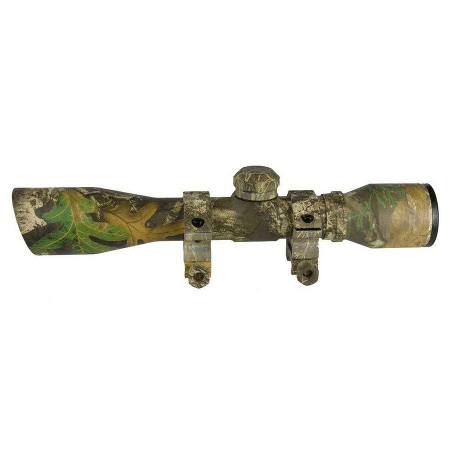 4x32mm TRUGLO Compact Crossbow Scope with Scope Rings Included| BDC / Rangefinder, Realtree APG
