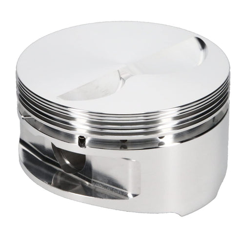 23 Degree Flat Top JE Pistons, Forged, 4.165 in Bore, 1/16 x 1/16 x 3/16 in Ring Grooves, Minus 4.30 cc