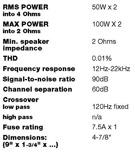 Sound Storm EV2.200 Laboratories 2 Channel Car Audio Amplifier - 200 High Output, 2-8 Ohm Stable, High/Low Level Inputs, Hook Up to Subwoofer for Bass