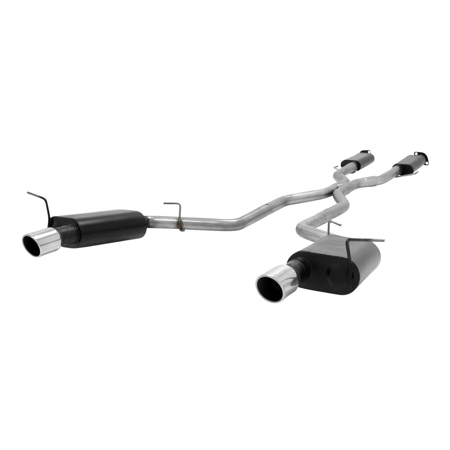 Flowmaster Force II 817651 Cat-Back Exhaust Kit 2.5 Inch 409 Stainless Steel 4 Inch 304 Polished Stainless Steel Tips Compatible with 2011-2024 Dodge Durango R/T 5.7L 2 & 4WD