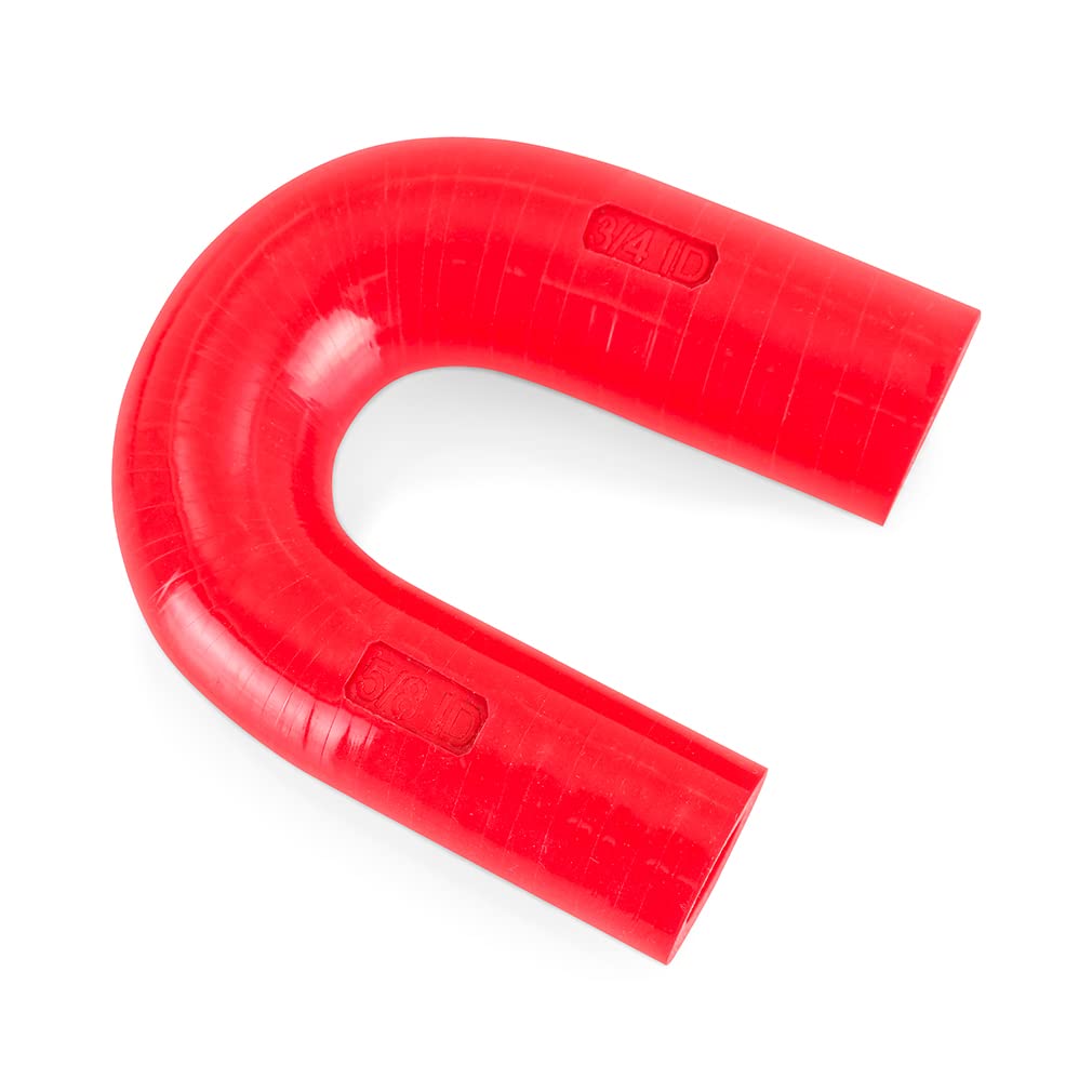 GM LS V8 Mishimoto Heater Core Bypass Hose, Red Silicone