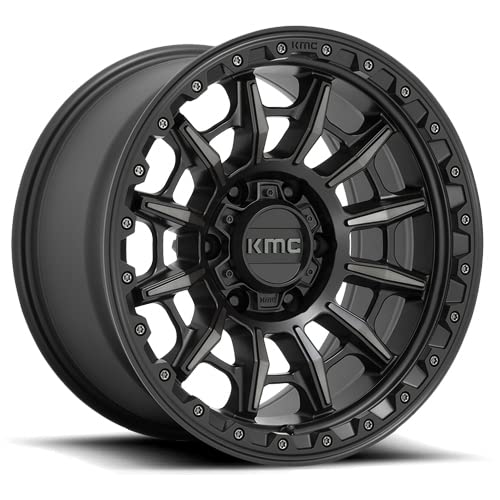 CARNAGE KMC Wheels 17X9 6X5.55 0mm SATIN BLACK WITH GRAY TINT - KM54779068400