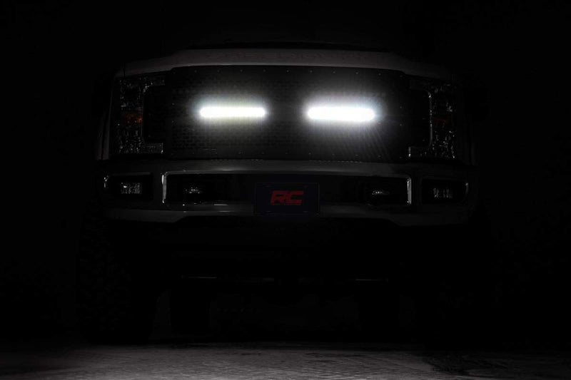 Rough Country Dual LED Mesh Grille Insert for 2017-2019 Ford Super Duty - 70216