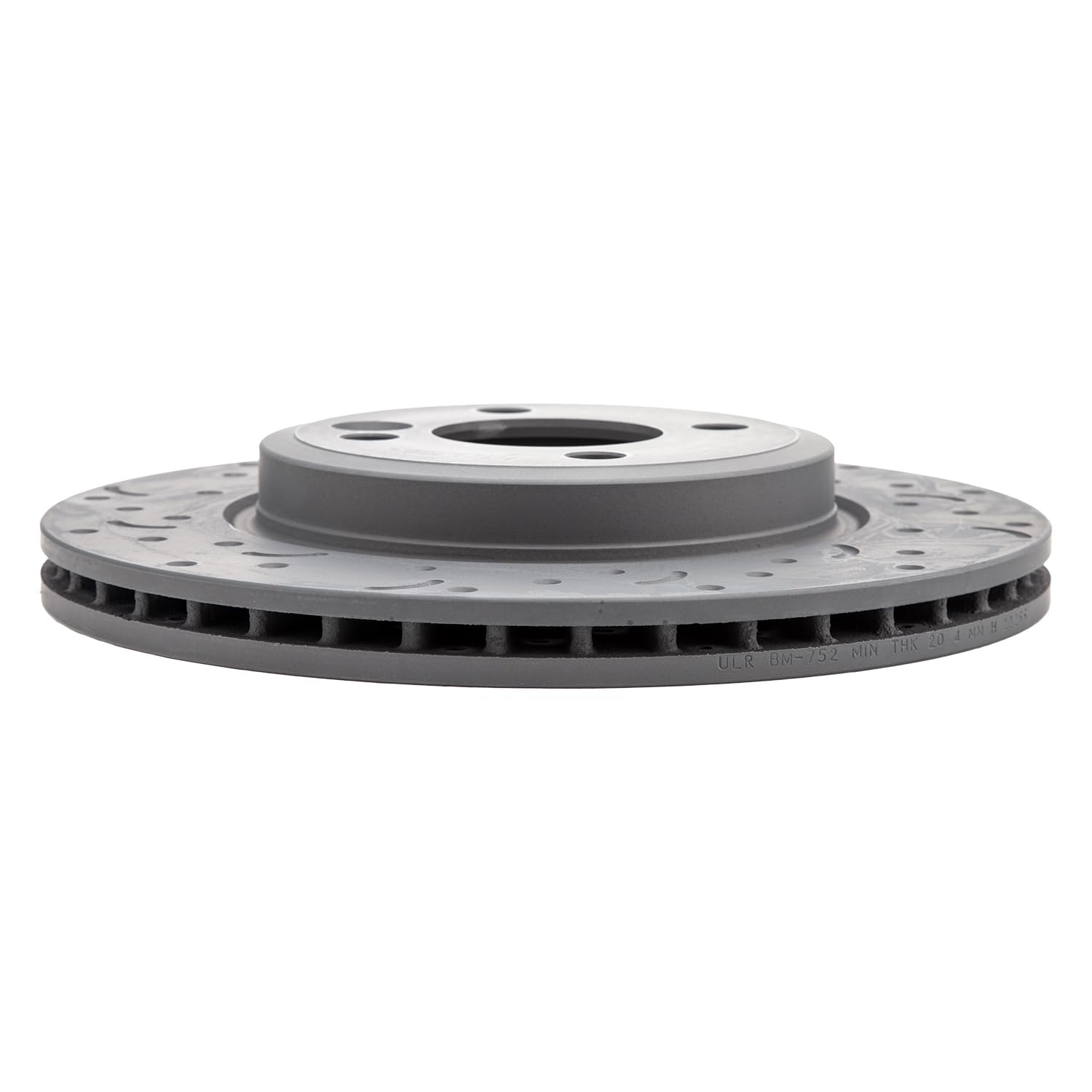 Talon Cross-Drilled and Slotted Vented Rotor, Hawk Performance Brakes, 10.87 in. Diameter, 1.73 in. Height