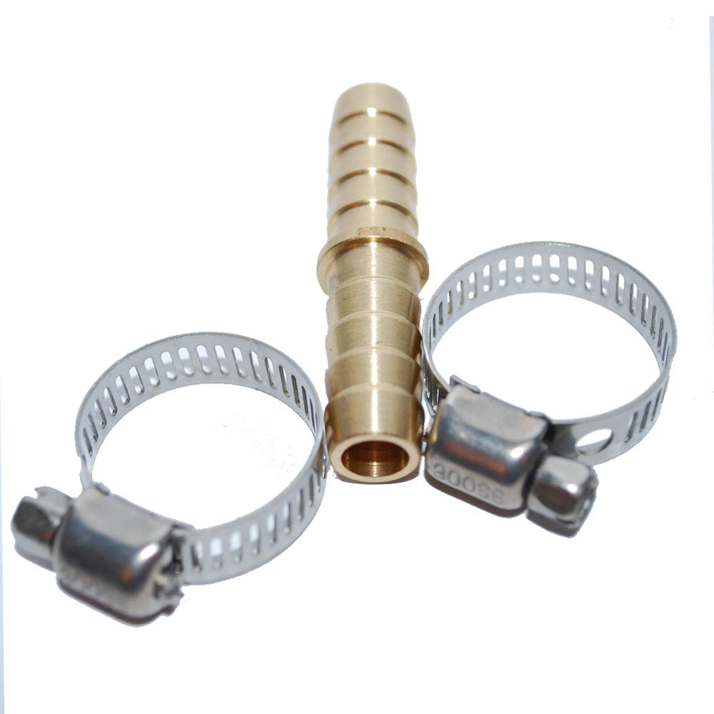 attwood 3/8-Inch Universal Brass Fuel in-Line Splice Kit, Model:11822-6