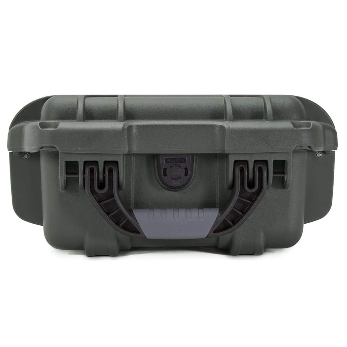 Olive Nanuk 905 Waterproof Hard Case for Gun Ammo w/White Target Logo