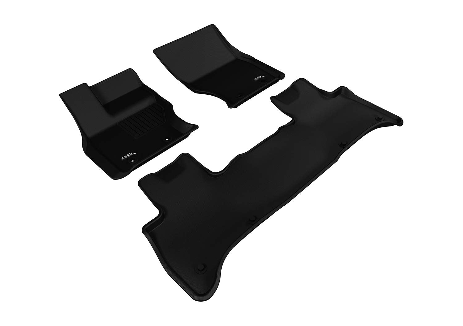 KAGU 3D MAXpider Custom Fit Floor Mat (BLACK) for 2014-2022 LAND ROVER RANGE ROVER SPORT - 1ST ROW 2ND ROW
