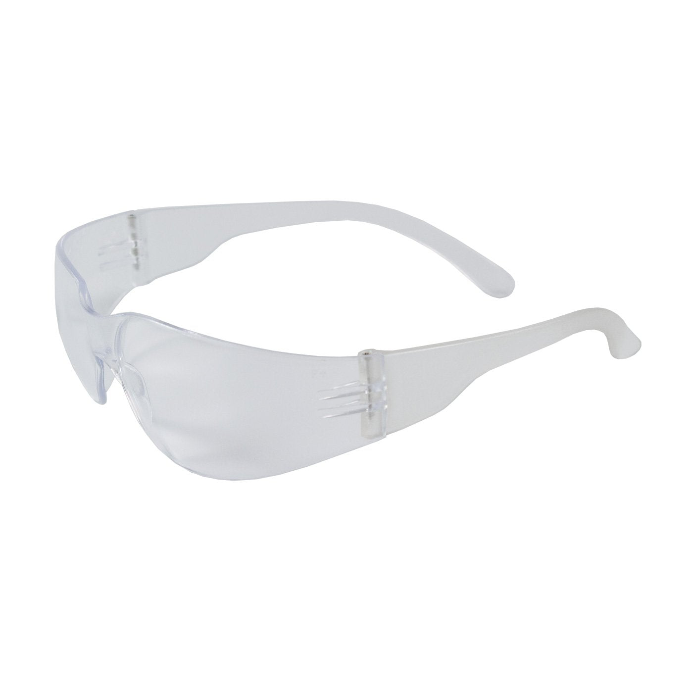 Z11sm Zenon 250-00-0900 Rimless Safety Glasses with Clear Temple, Clear Lens and Anti-Scratch Coating