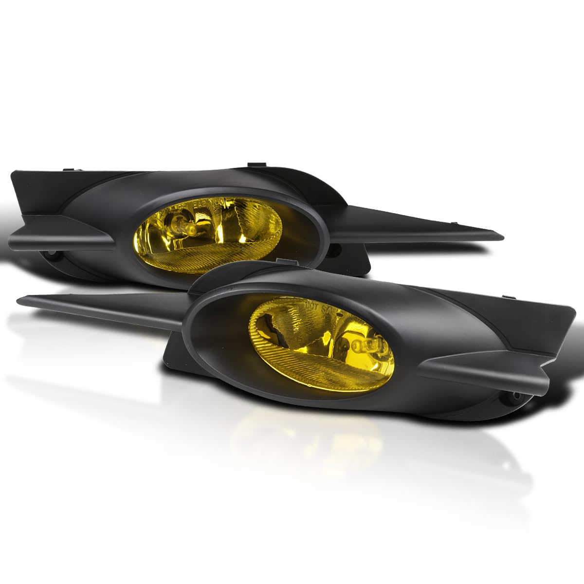 Bumper Driving Fog Lights + Bulbs + Switch SPEC-D TUNING Compatible with 2009-2011 Honda Civic 2Dr Coupe L+R Pair Assembly