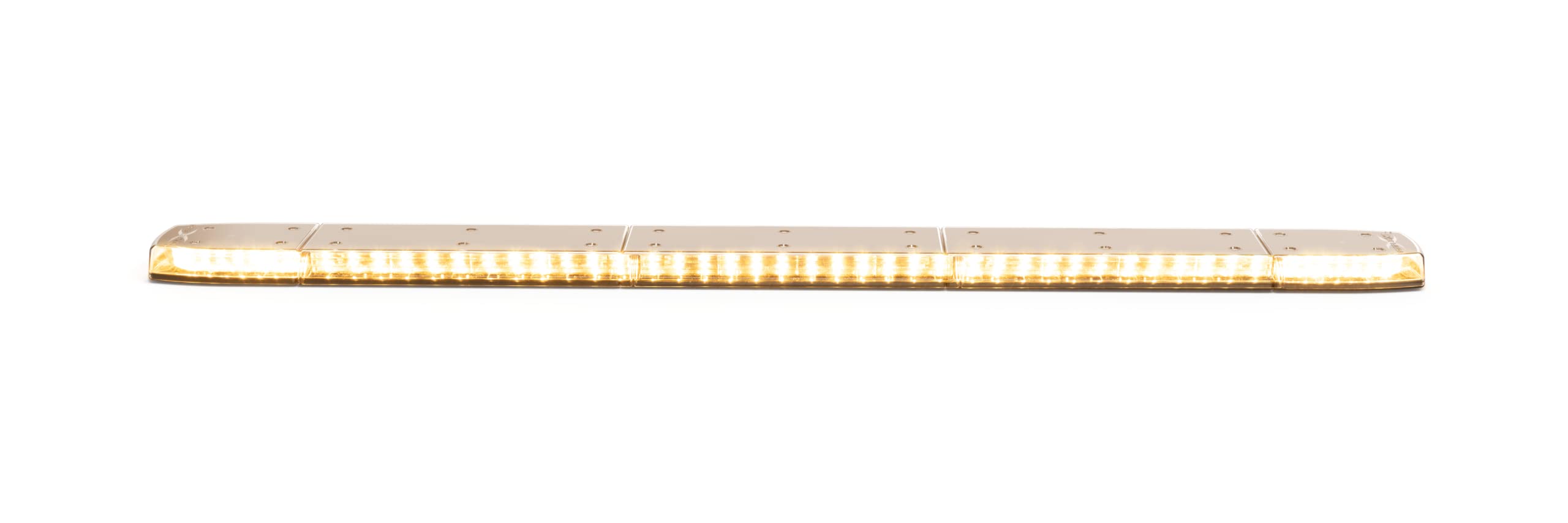 ECCO 48 Inch LED Light Bar Single Row Amber White Flood Beam 99W Off Road Lights for Trucks Commercial Vehicles, 5 Year Warranty