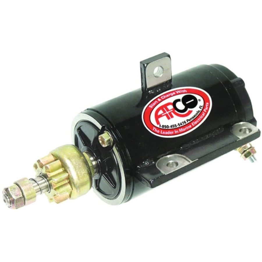 Outboard Starter Arco 5370 for BRP-OMC 55-75 HP, 3-Cyl, 9-Tooth Drive Gear