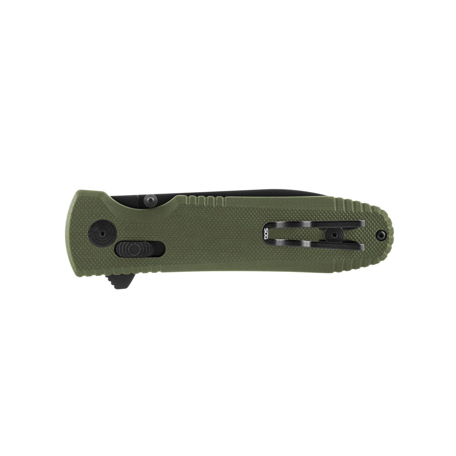SOG Pentagon XR Quick-Opening Ambidextrous Sharp Pocket Folding Knives with Ultra-Grip G10 handle | CTS XHP Steel, XR Lock, OD Green