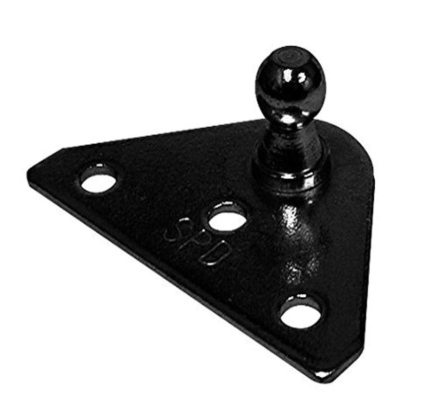 G-1015C Whitecap Gas Spring Zinc-Plated Mounting Bracket - 1-3/4" L x 5/8" W x 1-1/4" H, 10mm Ball