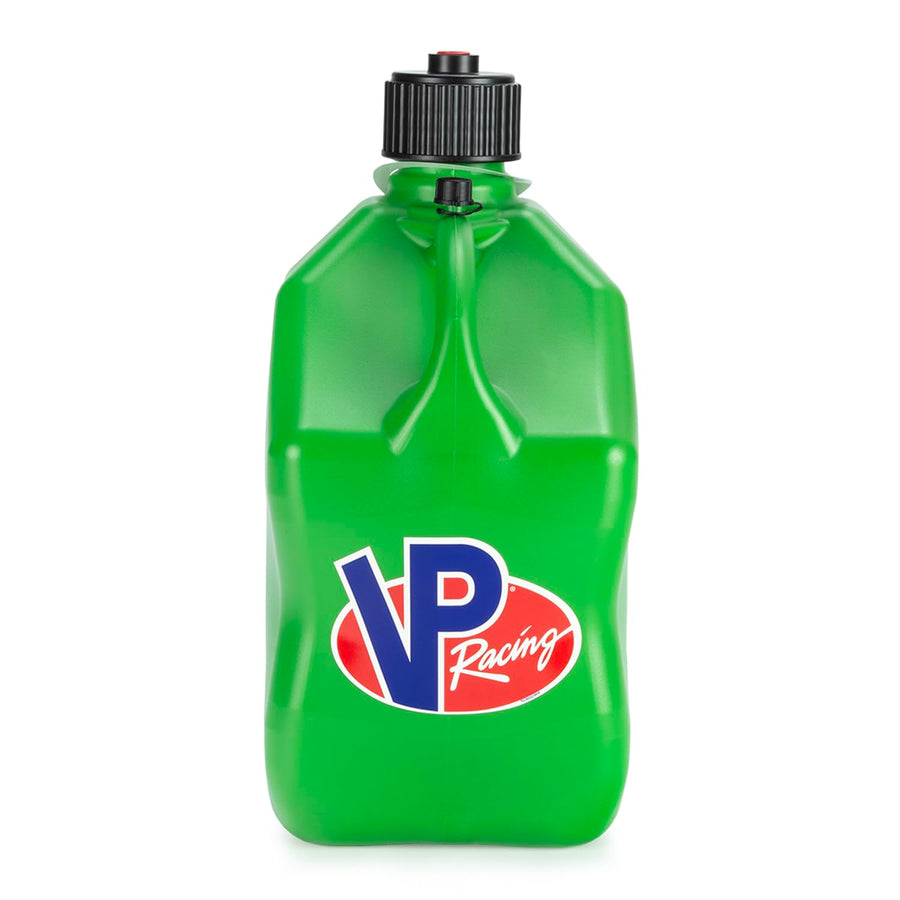 5.5 Gallon VP Racing Square Motorsport Storage Container Green - Includes Jug Lid and Vent Cap