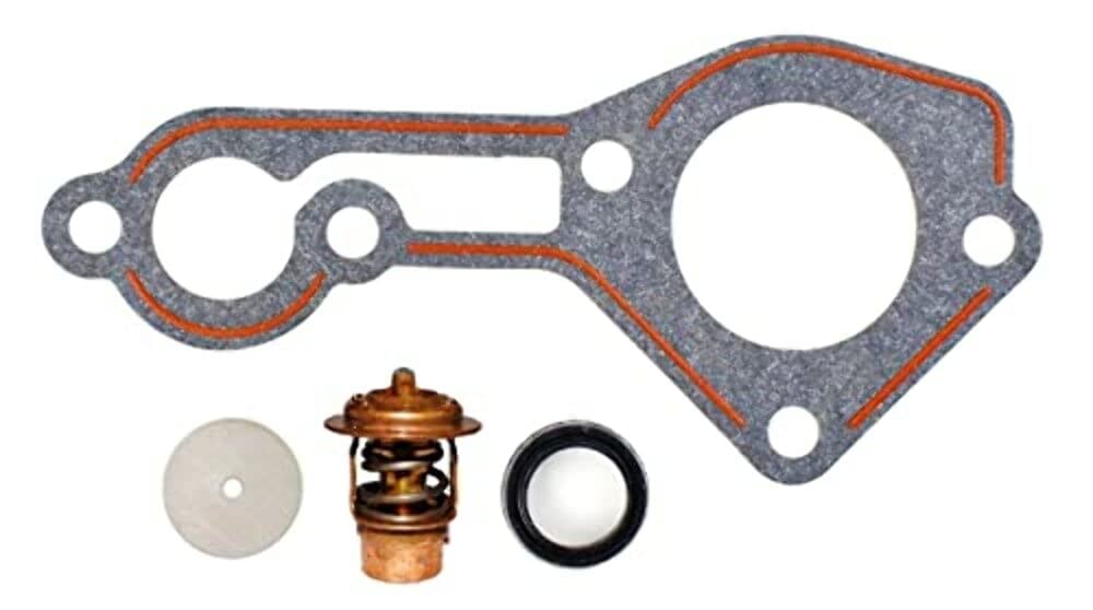 Marine Products Engineered Thermostat Kit for Mercury Outboard 70 75 80 90 100 115 125 Hp 3 & 4 Cylinder 1987-1998 Replaces 18-3569 803061T1