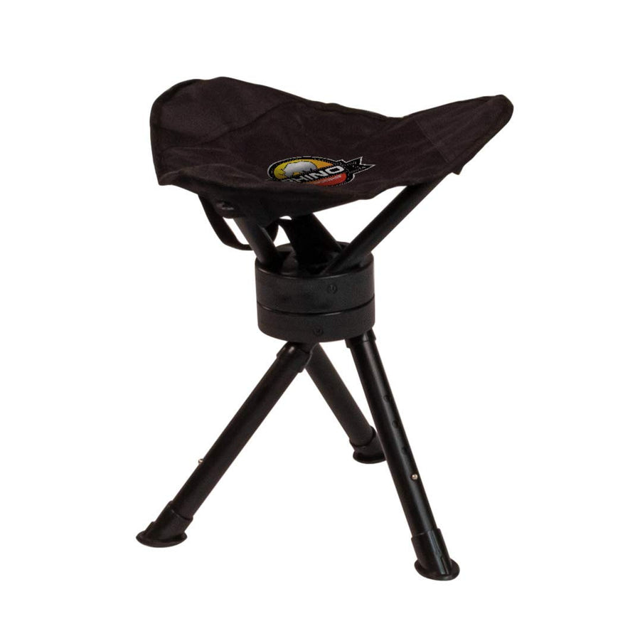 Rhino Outdoors RC-829 Hunting Swivel Stool w/Adjustable Legs, Black
