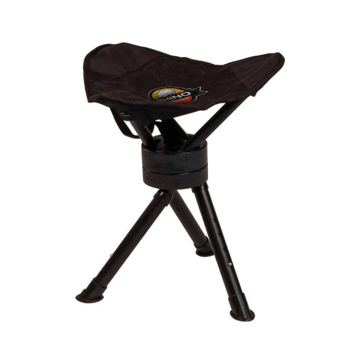 Rhino Outdoors RC-829 Hunting Swivel Stool w/Adjustable Legs, Black