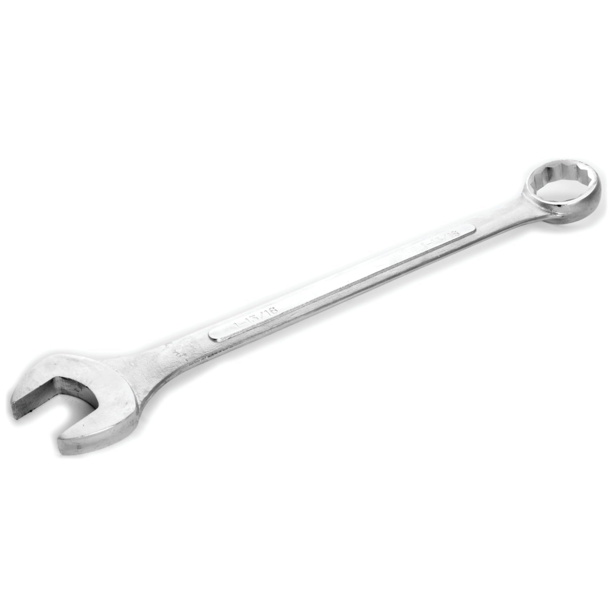 W379B Performance Tool 1-13/16 inch Jumbo Combination Wrench, Drop-Forged Chrome Alloy Steel, Satin Chrome Finish, Rounded Box End