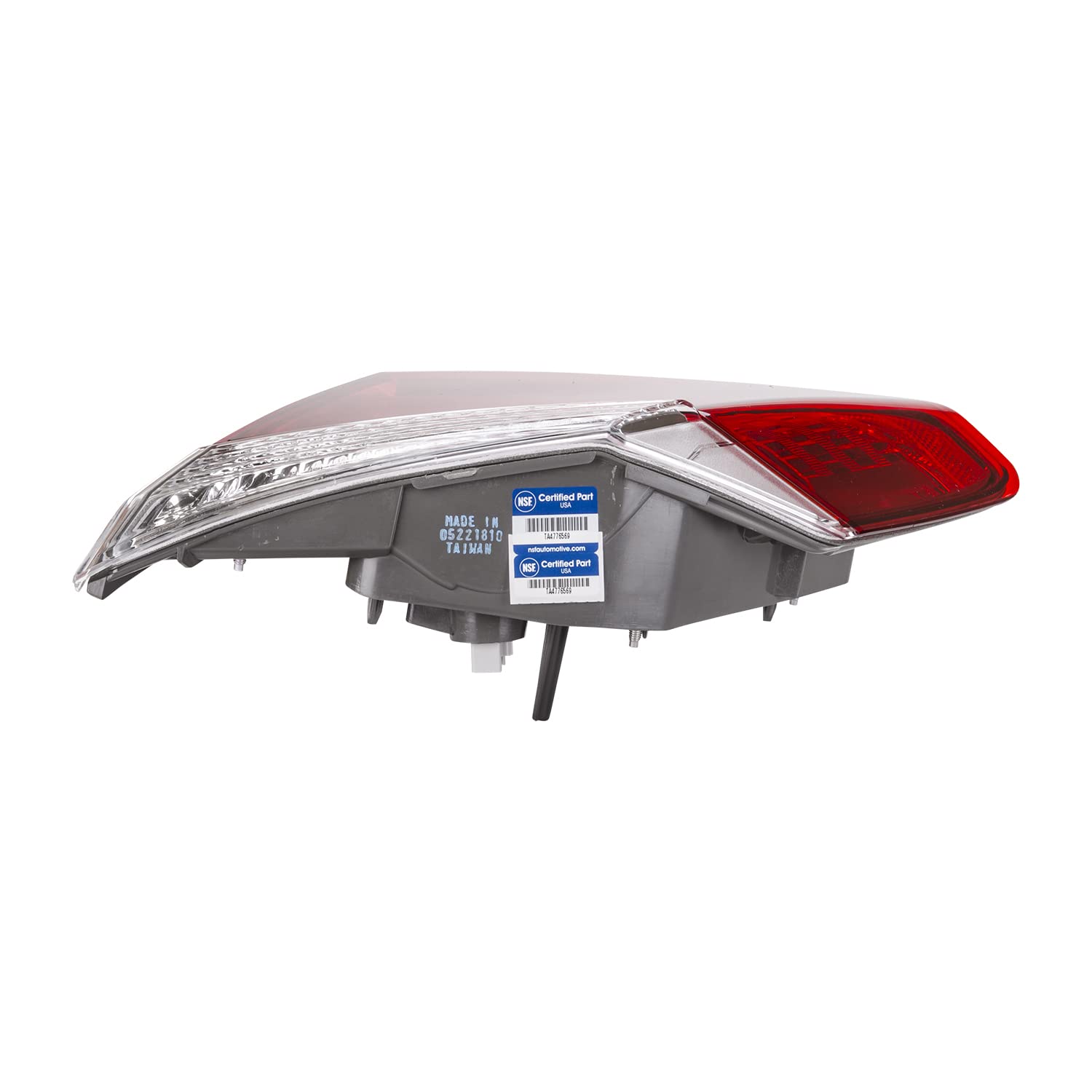 Right TYC Tail Light Assembly Compatible with 2013-2015 Honda Accord