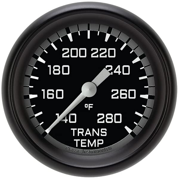 AX327GBPF Classic Instruments AutoCross Gray 2-5/8" Transmission Temperature Gauge