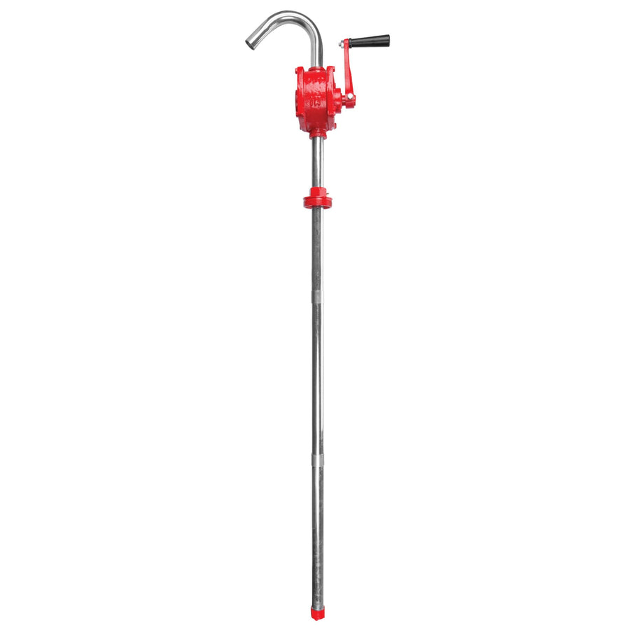 W54270 Performance Tool Rotary Barrel Pump, Pumps Light to Medium Viscosity Oils, 3 Piece Suction Pipe, 30-55 Gallon Barrels, Bung Adapter