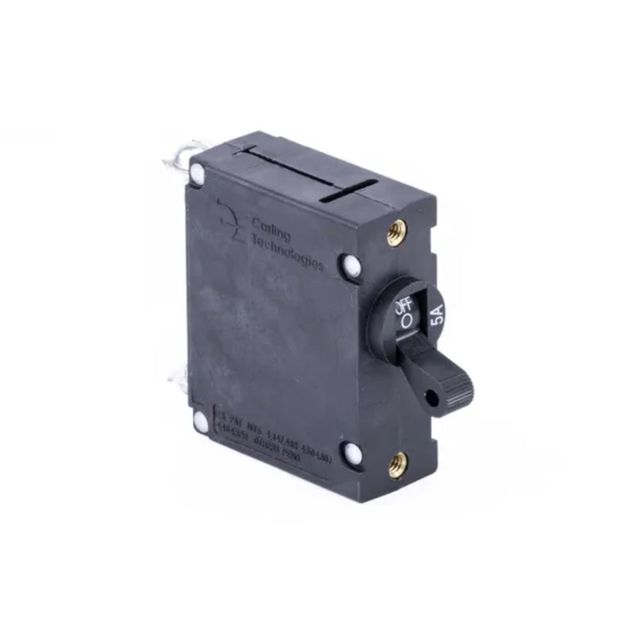 CB50400 Sierra Circuit Breaker, Standard Black Toggle, Single Pole, 5A